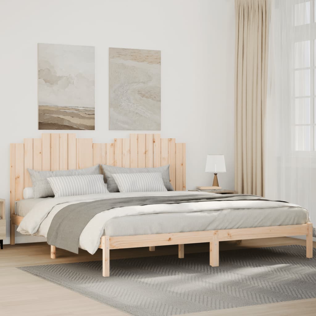 Cadre de lit extra long sans matelas 200x220 cm bois massif - XIOS