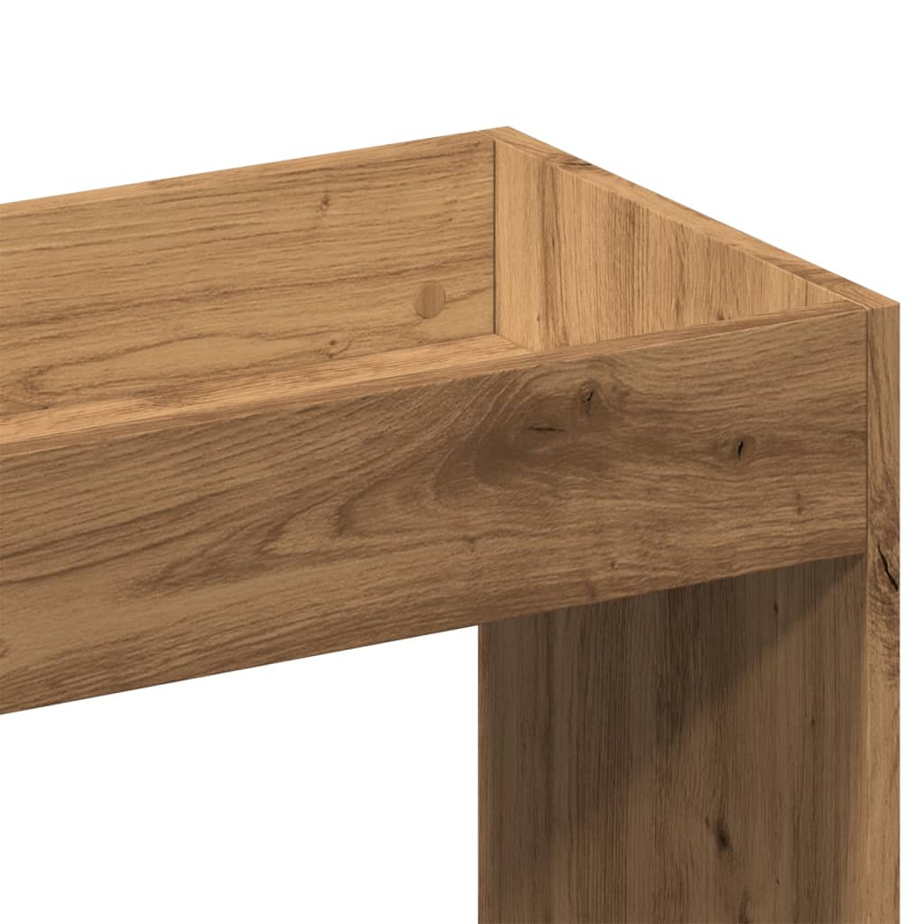 Buffet haut 63x33x180 cm chêne artisanal bois d'ingénierie Bibliothèques vidaXL