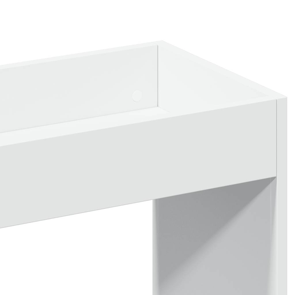Buffet haut blanc 92x33x140 cm bois d'ingénierie - XIOS
