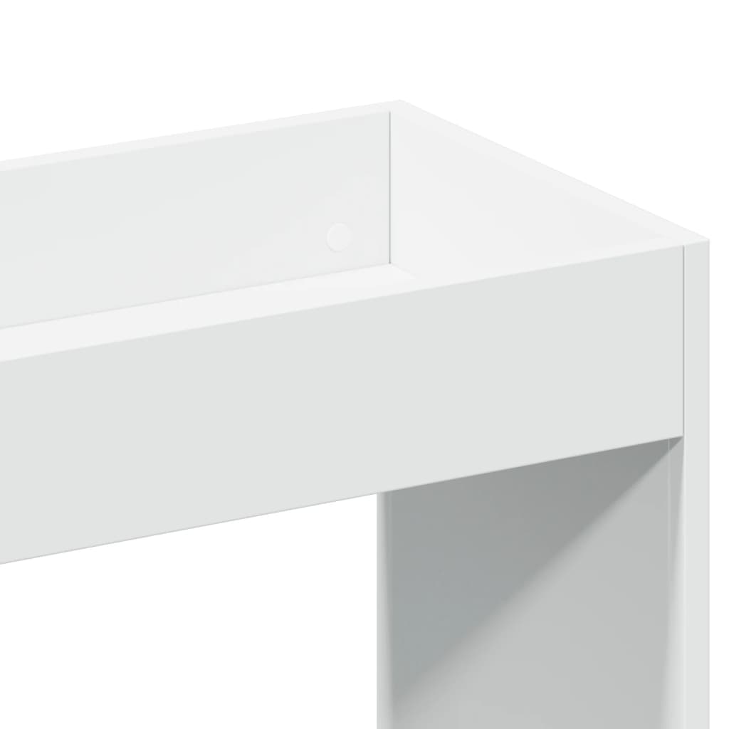 Buffet haut blanc 92x33x180 cm bois d'ingénierie - XIOS