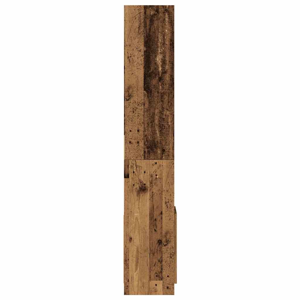 Buffet haut vieux bois 92x33x180 cm bois d'ingénierie - XIOS