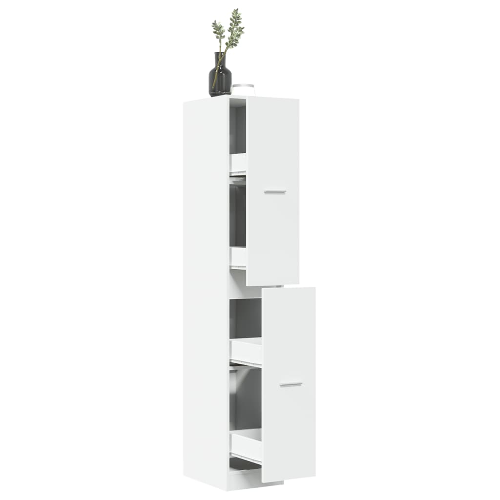 Armoire d'apothicaire blanc 30x41x174,5 cm bois d'ingénierie Casiers & armoires de rangement vidaXL