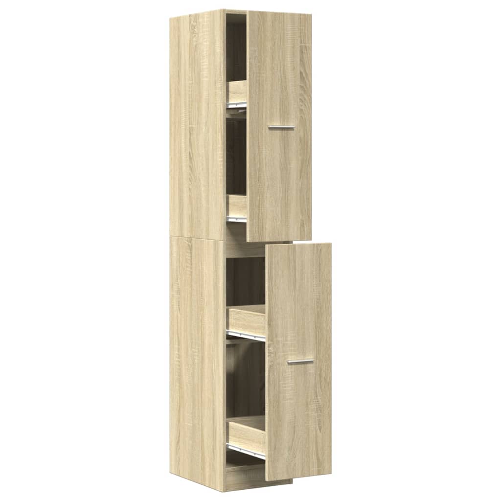 Armoire d'apothicaire chêne sonoma bois d'ingénierie