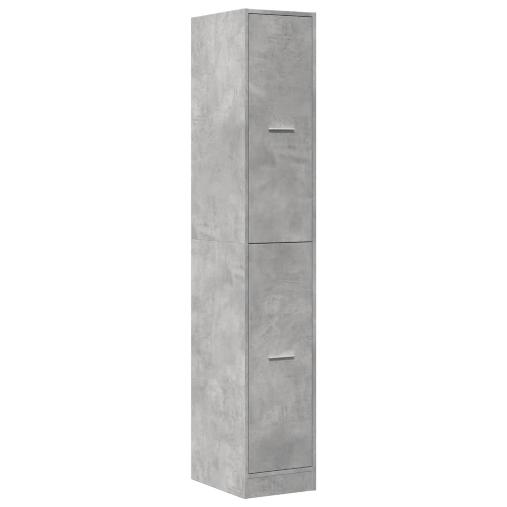 Armoire d'apothicaire gris béton 30x41x174,5 cm bois ingénierie