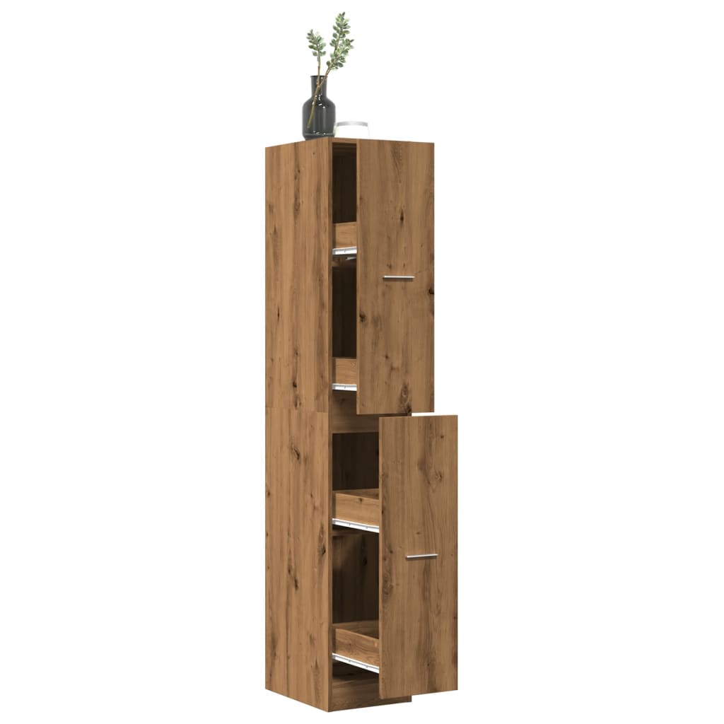 Armoire d'apothicaire chêne artisanal bois d'ingénierie Casiers & armoires de rangement vidaXL