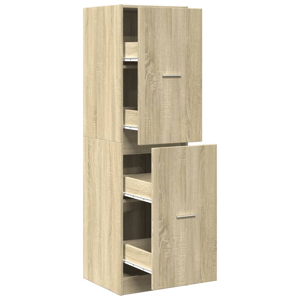 Armoire d'apothicaire chêne sonoma bois d'ingénierie