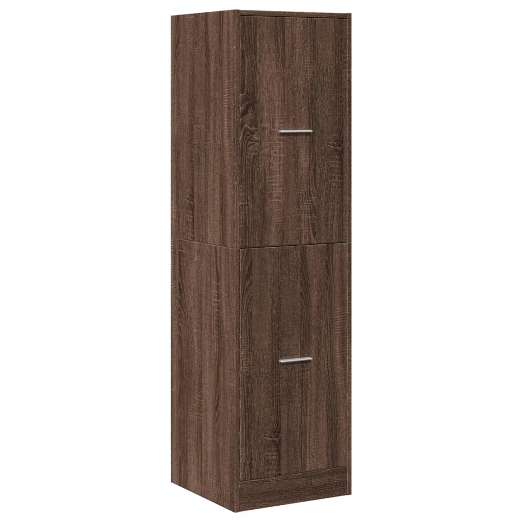 Armoire apothicaire chêne marron 40x41x144,5 cm bois ingénierie