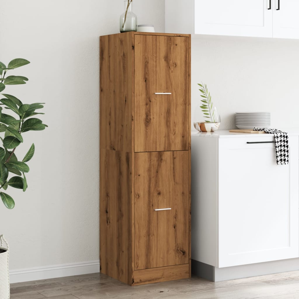 Armoire d'apothicaire chêne artisanal bois d'ingénierie