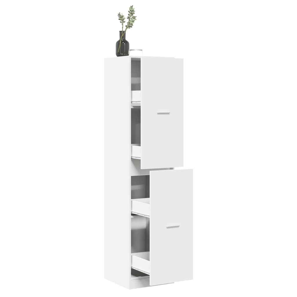 Armoire d'apothicaire blanc 40x41x174,5 cm bois d'ingénierie Casiers & armoires de rangement vidaXL