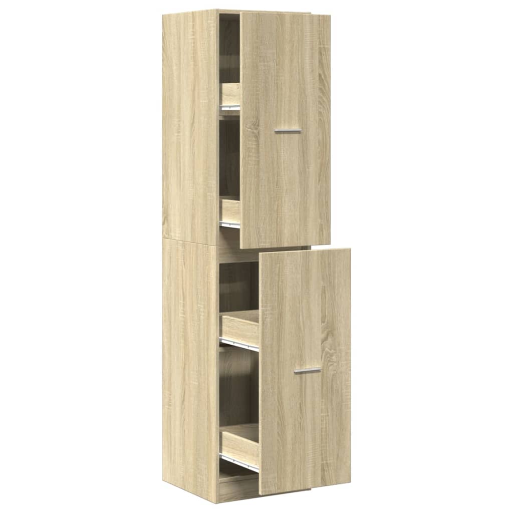 Armoire d'apothicaire chêne sonoma bois d'ingénierie