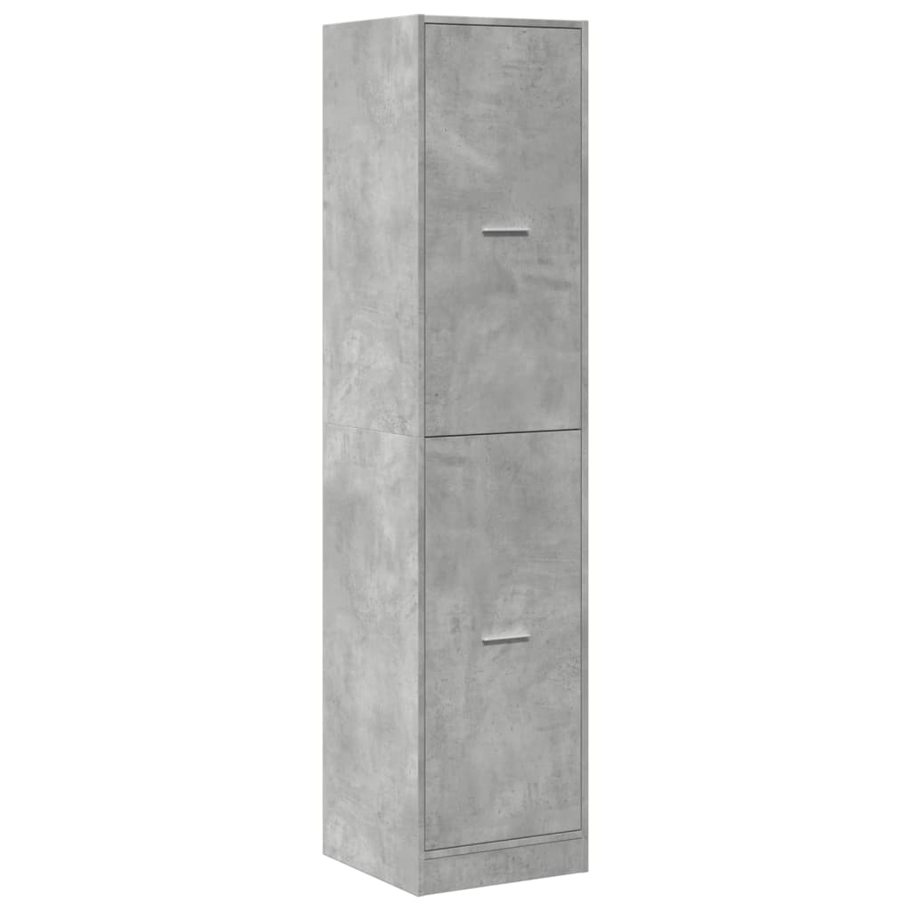 Armoire d'apothicaire gris béton 40x41x174,5 cm bois ingénierie