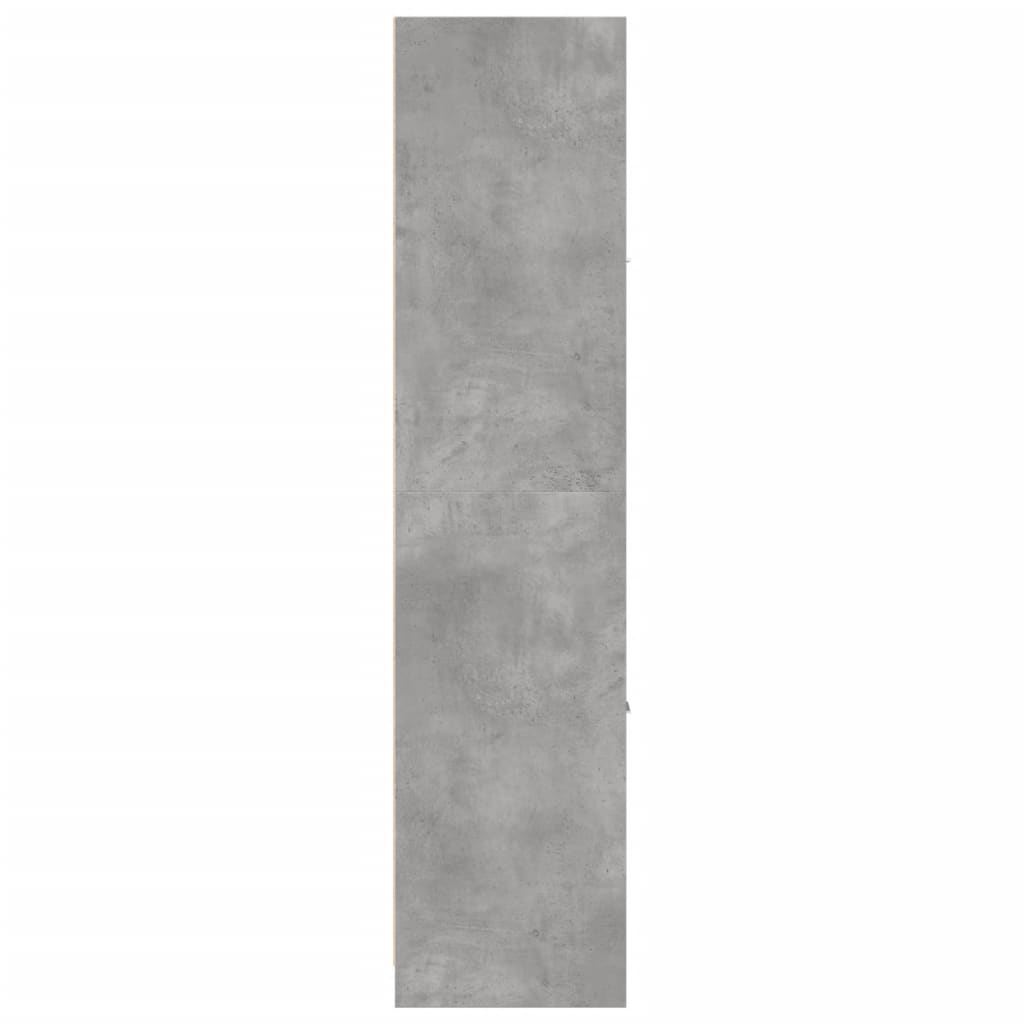 Armoire d'apothicaire gris béton 40x41x174,5 cm bois ingénierie
