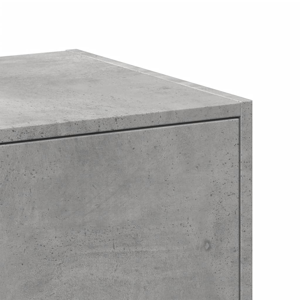 Armoire d'apothicaire gris béton 40x41x174,5 cm bois ingénierie