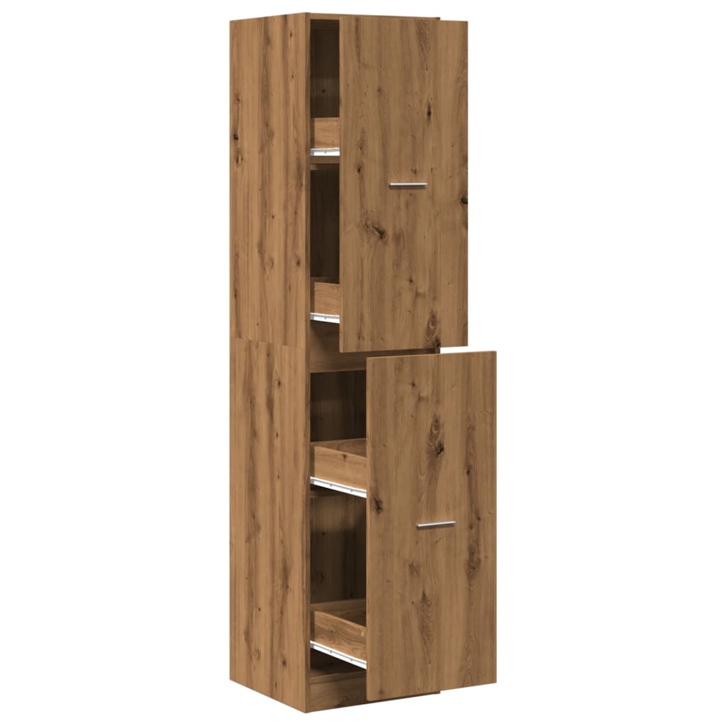 Armoire d'apothicaire chêne artisanal bois d'ingénierie Casiers & armoires de rangement vidaXL