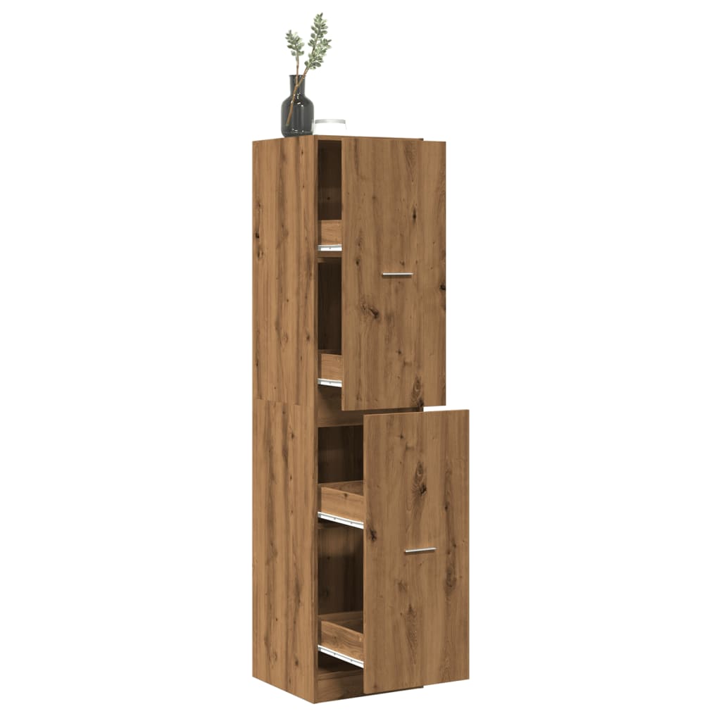 Armoire d'apothicaire chêne artisanal bois d'ingénierie Casiers & armoires de rangement vidaXL