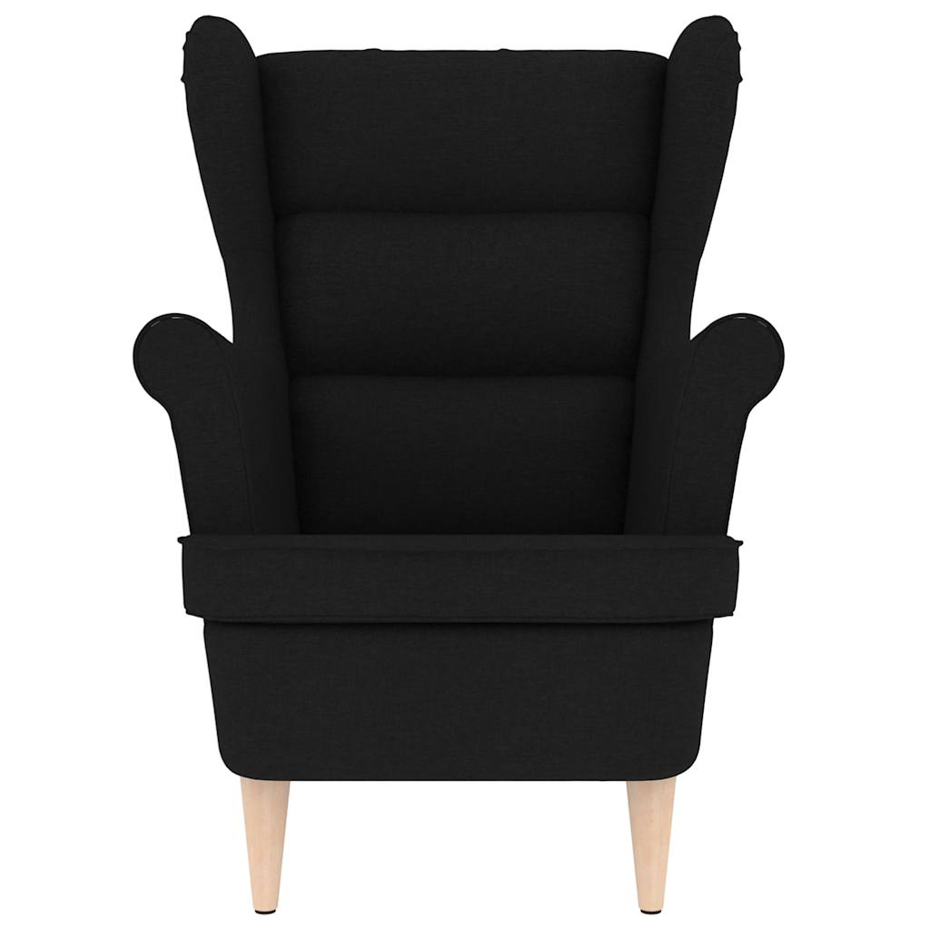 Fauteuil noir 74x84x100 cm tissu - XIOS