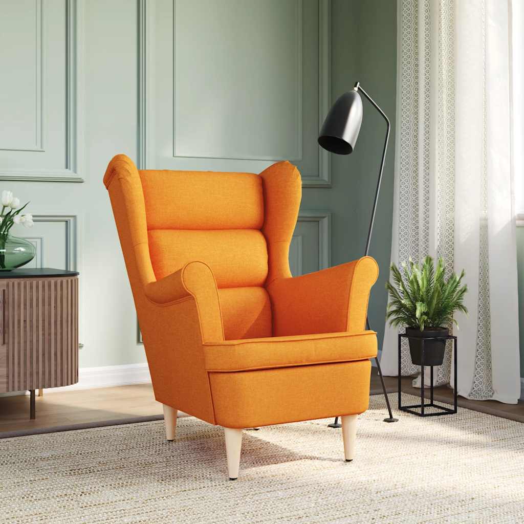 Fauteuil jaune foncé 74x84x100 cm tissu - XIOS