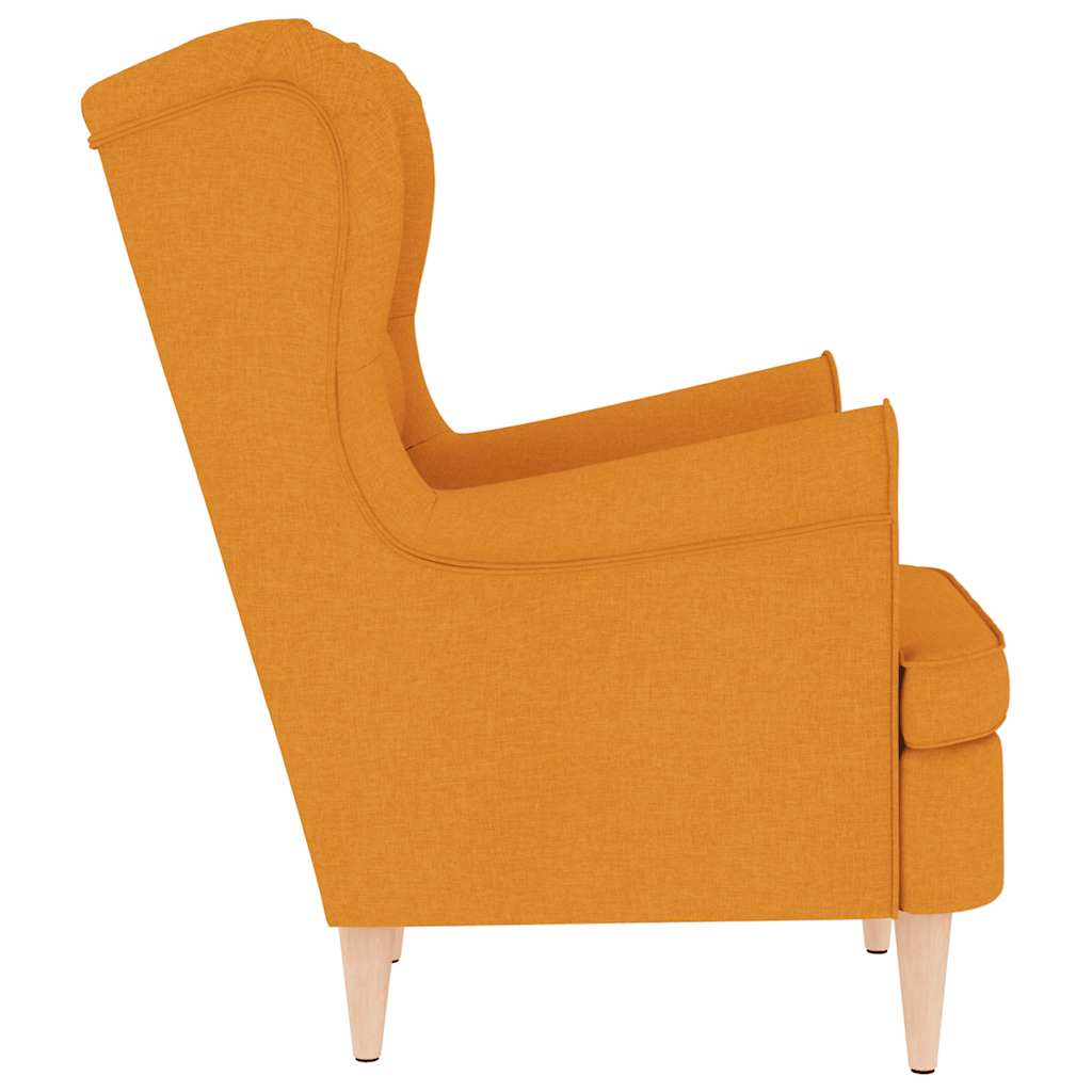 Fauteuil jaune foncé 74x84x100 cm tissu - XIOS