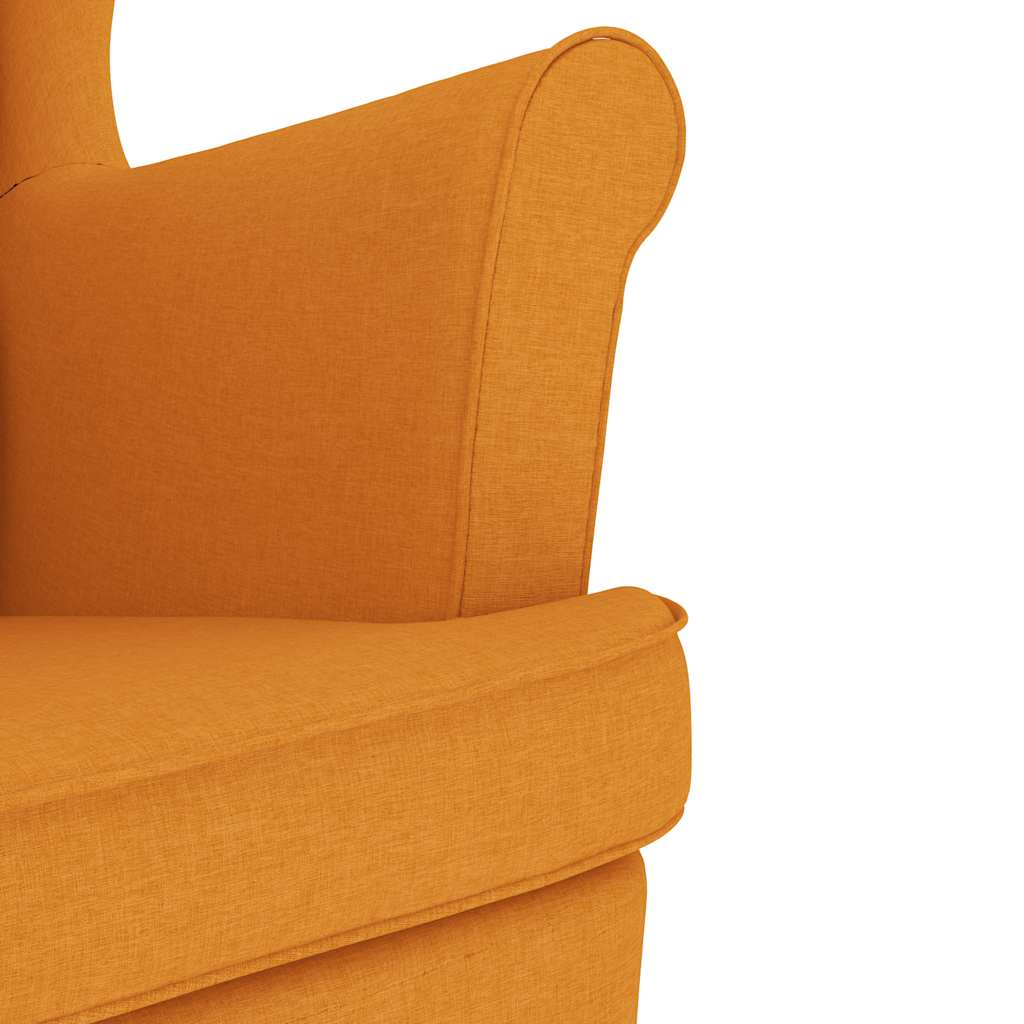 Fauteuil jaune foncé 74x84x100 cm tissu - XIOS