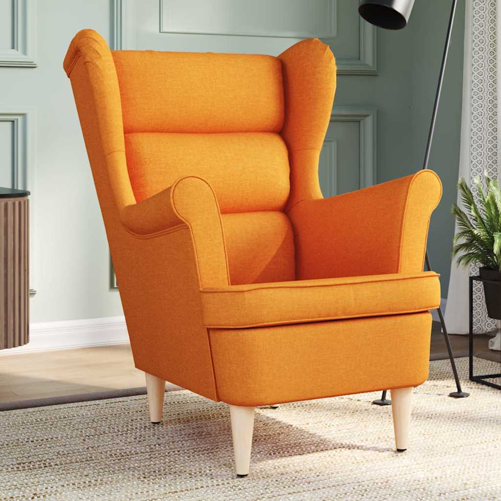 Fauteuil jaune foncé 74x84x100 cm tissu - XIOS