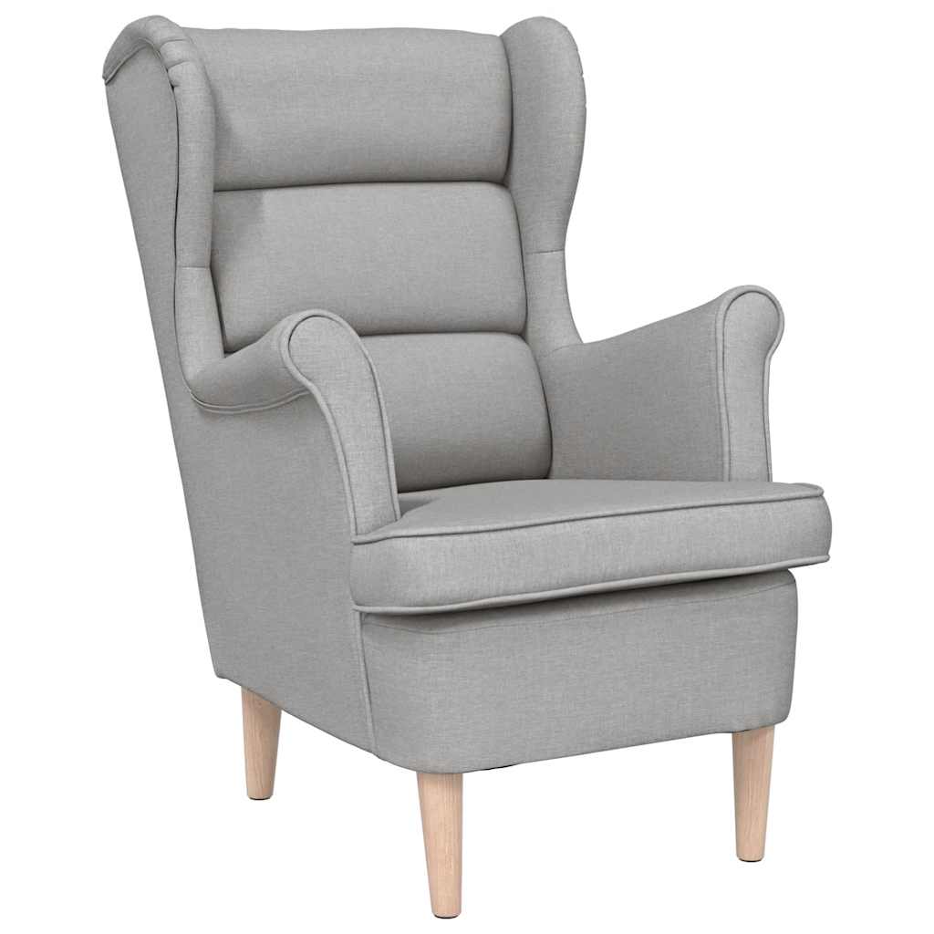Fauteuil gris nuage 74x84x100 cm tissu - XIOS