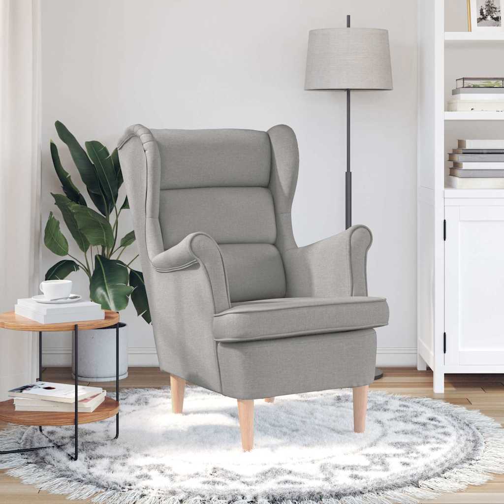 Fauteuil gris nuage 74x84x100 cm tissu - XIOS