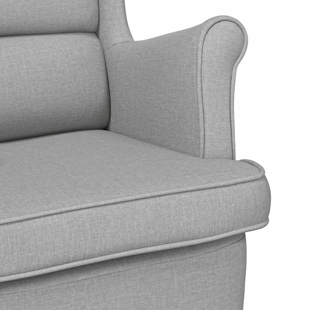 Fauteuil gris nuage 74x84x100 cm tissu - XIOS