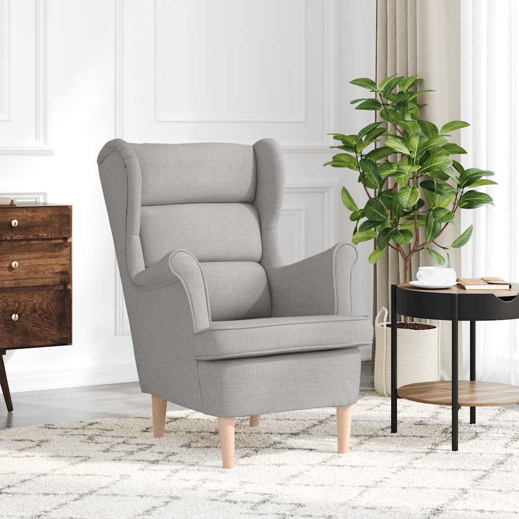 Fauteuil gris nuage 74x84x100 cm tissu - XIOS