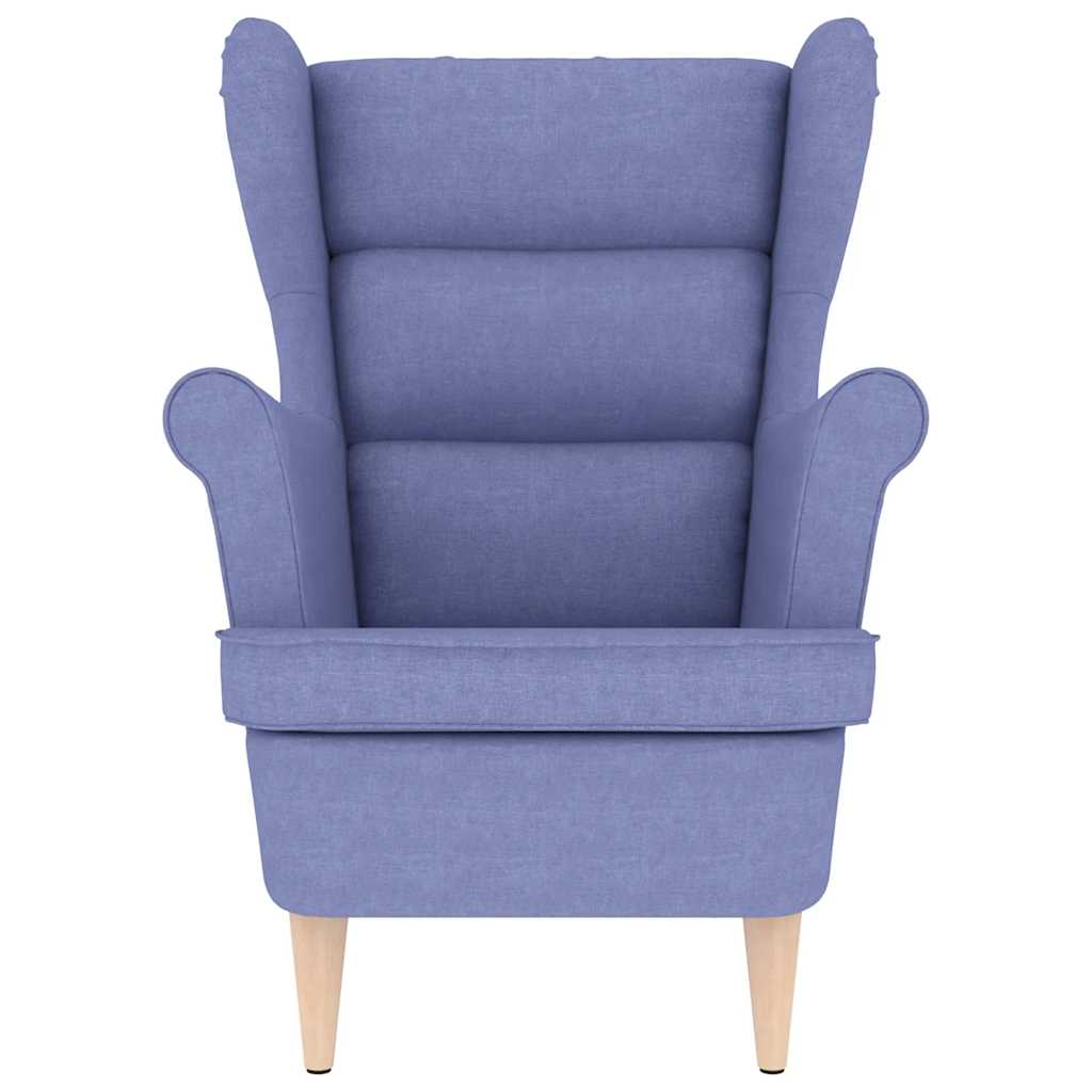 Fauteuil bleu jean 74x84x100 cm tissu - XIOS