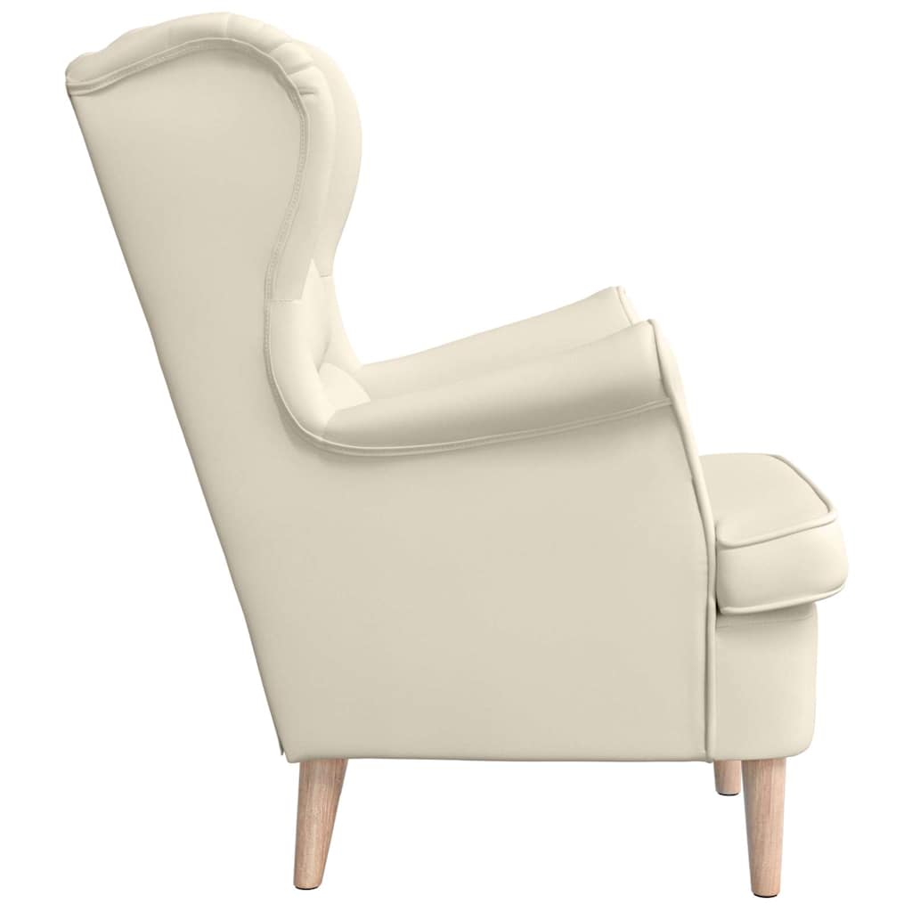 Fauteuil blanc 74x84x100 cm lin - XIOS