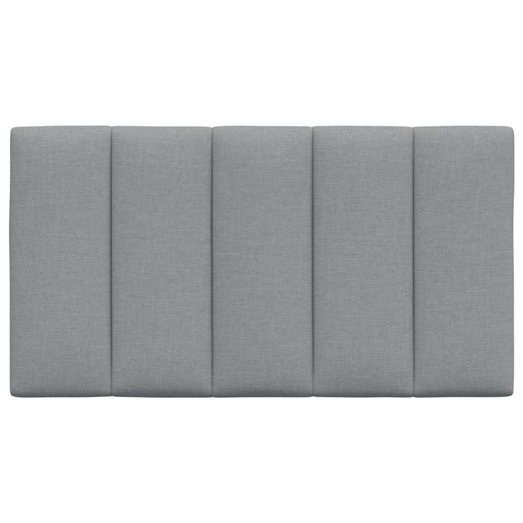 Coussin de tête de lit gris clair 80 cm tissu - XIOS
