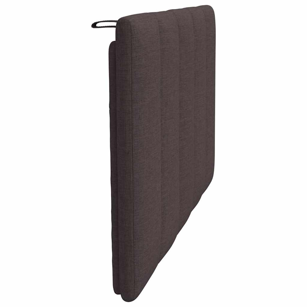 Coussin de tête de lit Hanko marron foncé 80 cm tissu - XIOS