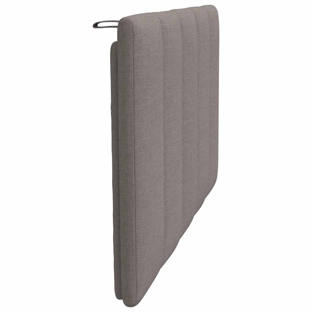 Coussin de tête de lit taupe 80 cm tissu - XIOS