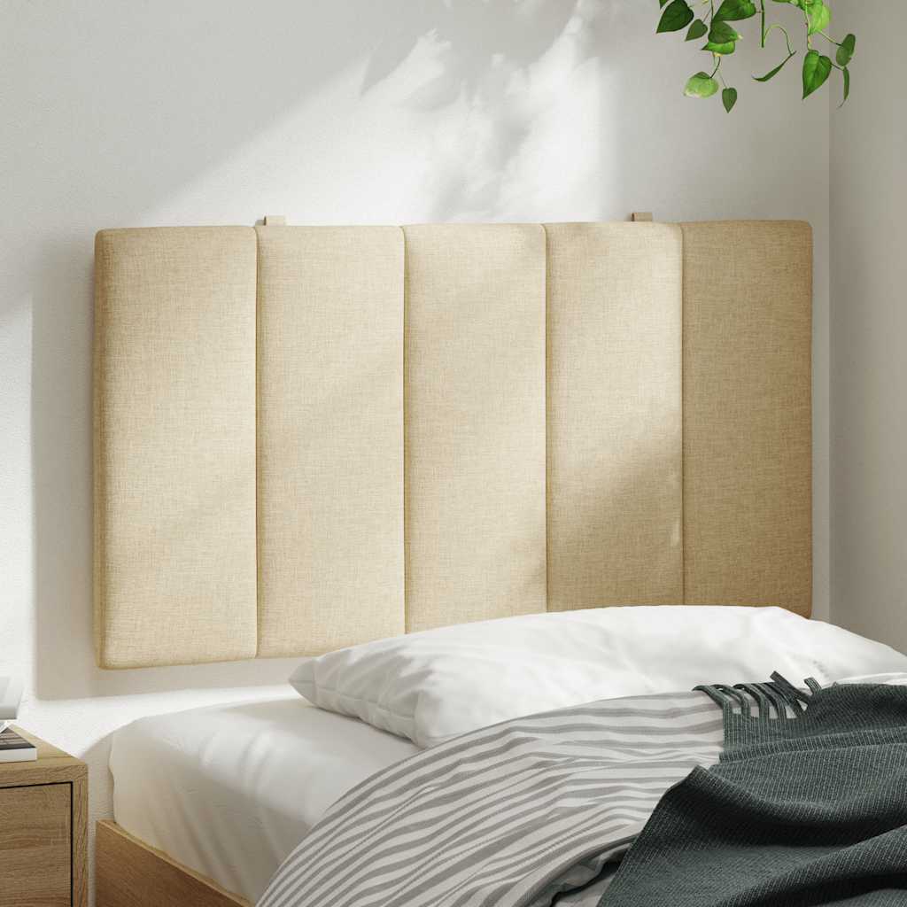 Coussin de tête de lit crème 80 cm tissu - XIOS