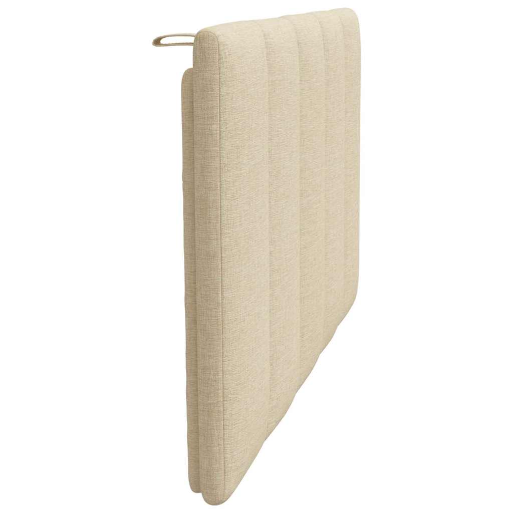 Coussin de tête de lit crème 80 cm tissu - XIOS