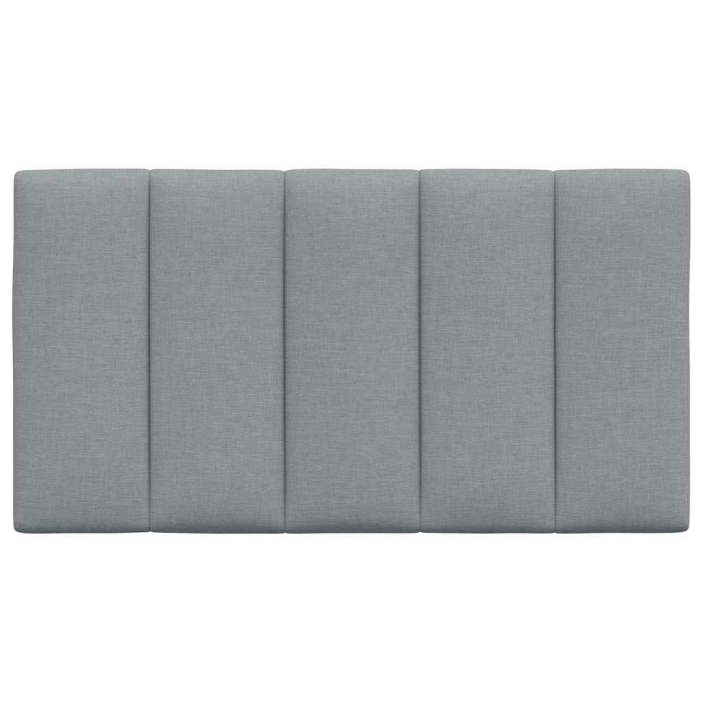 Coussin de tête de lit gris clair 90 cm tissu - XIOS