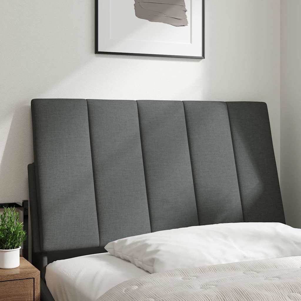 Coussin de tête de lit gris foncé 90 cm tissu - XIOS