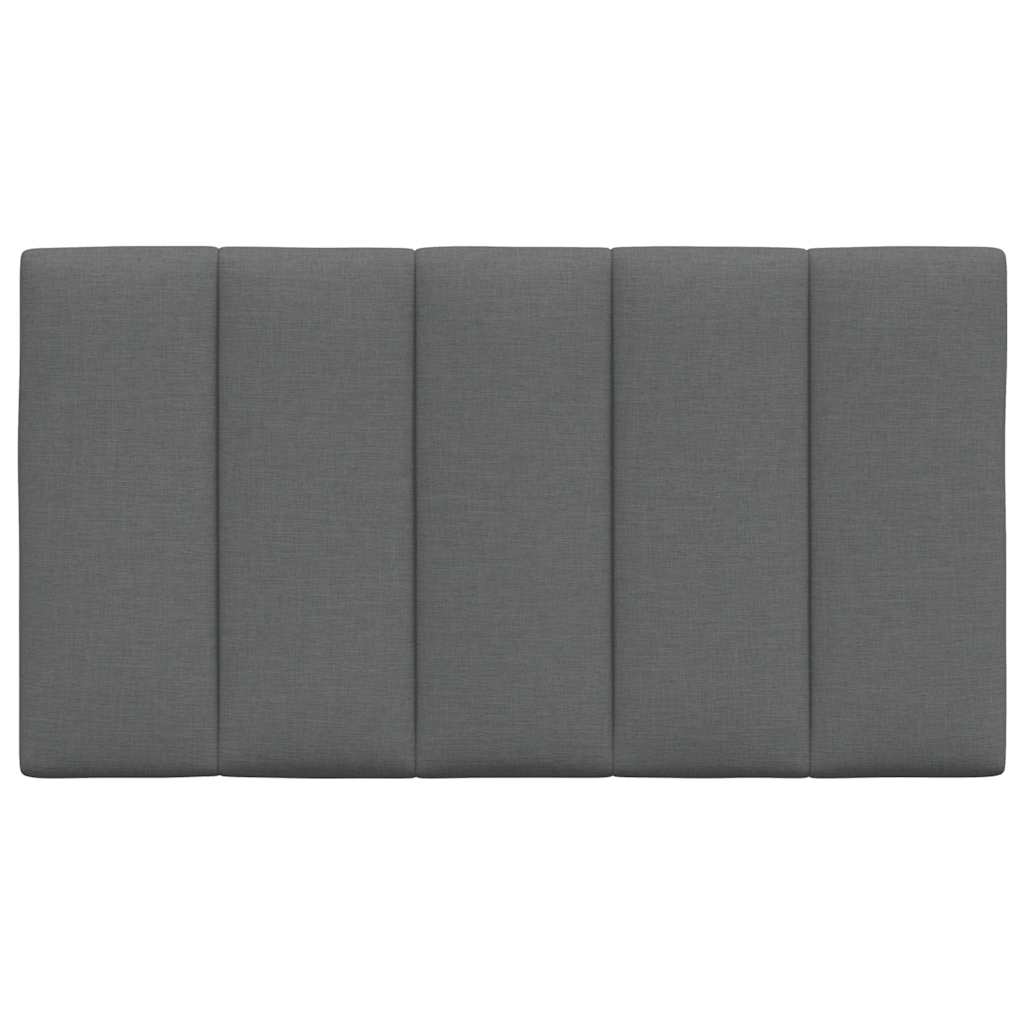 Coussin de tête de lit gris foncé 90 cm tissu - XIOS