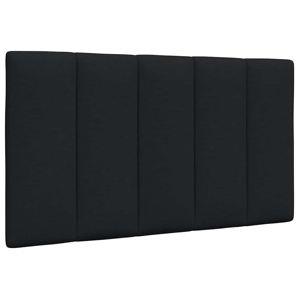 Coussin de tête de lit noir 90 cm tissu - XIOS