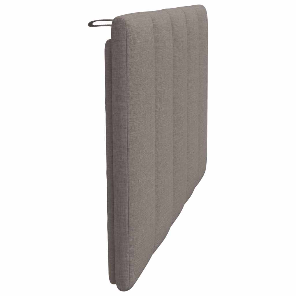 Coussin de tête de lit taupe 90 cm tissu - XIOS