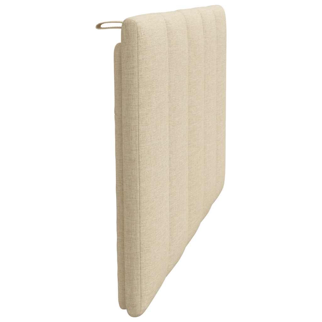 Coussin de tête de lit crème 90 cm tissu - XIOS