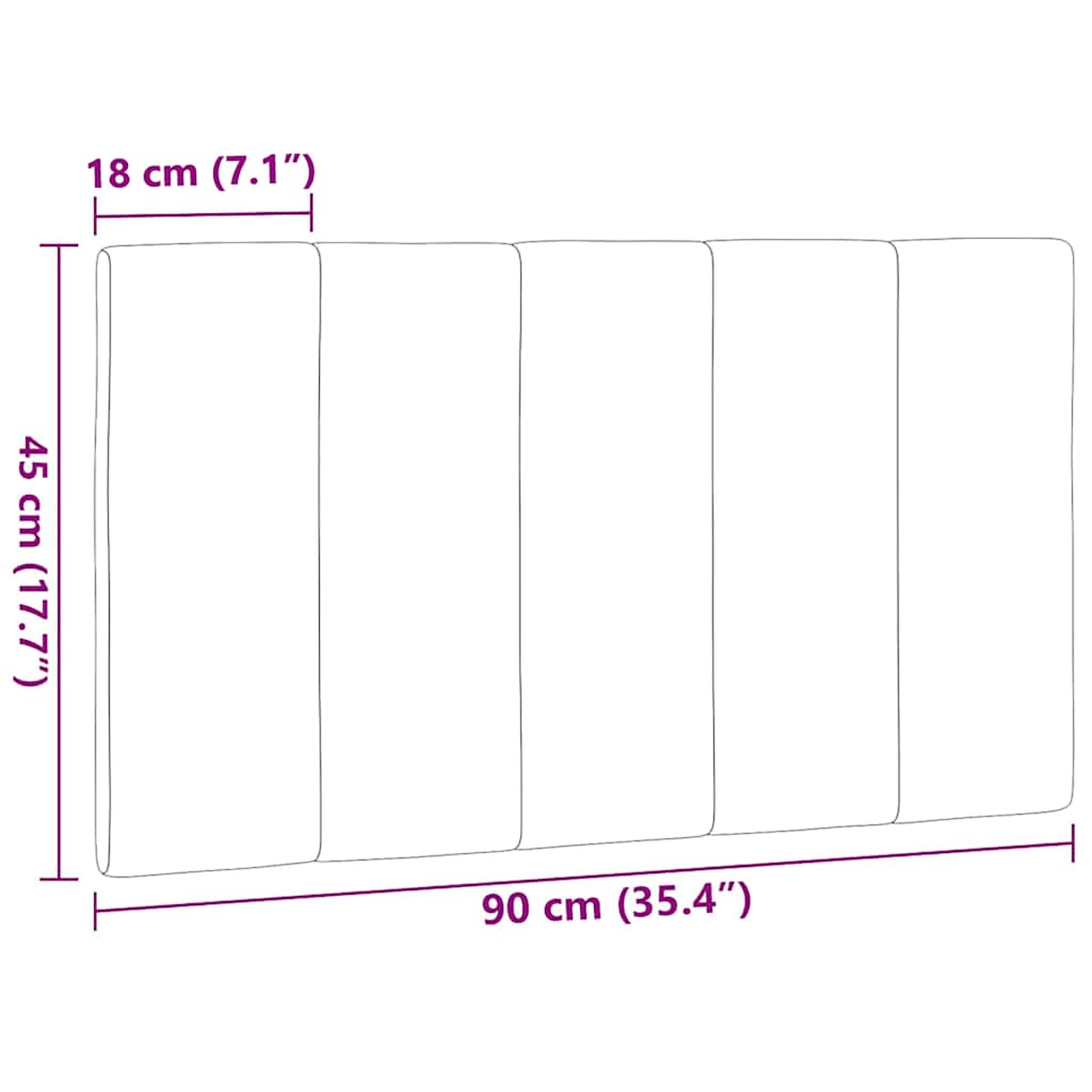 Coussin de tête de lit bleu 90 cm tissu - XIOS