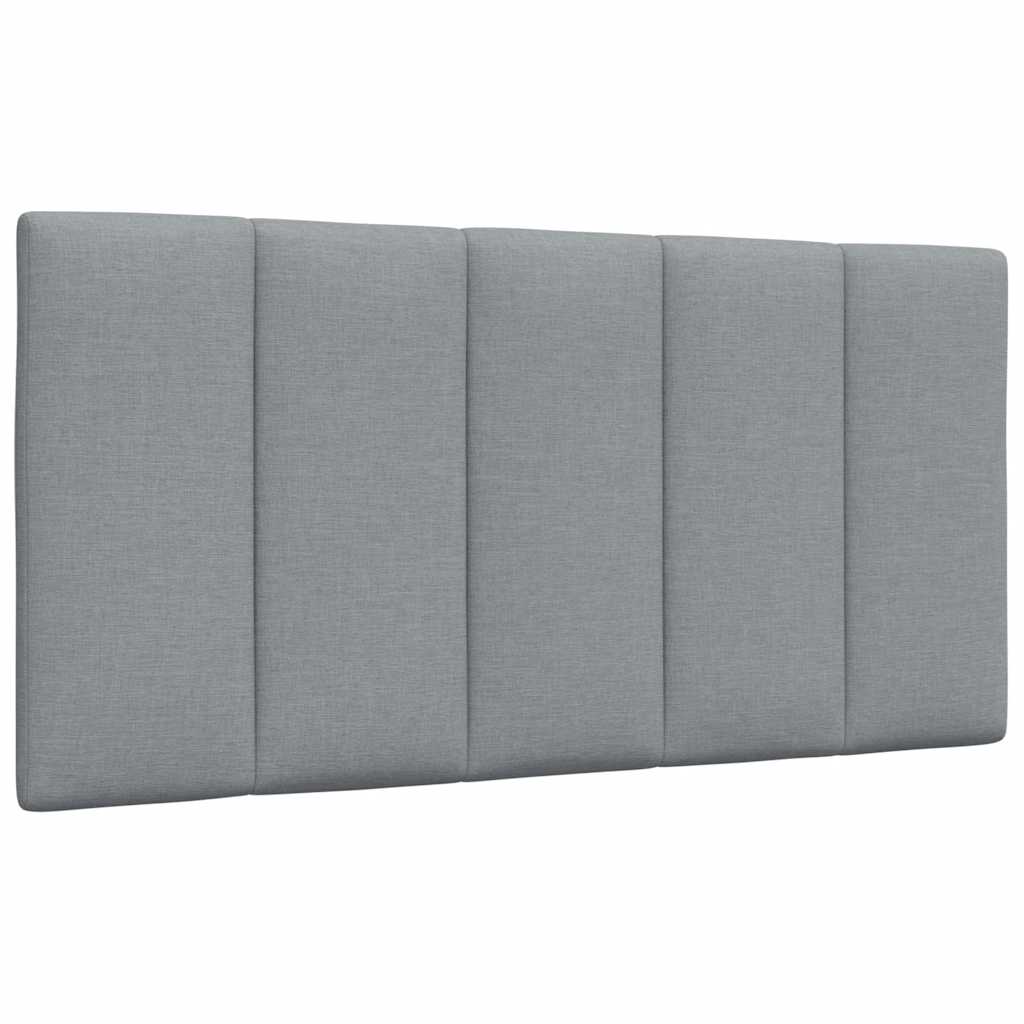 Coussin de tête de lit gris clair 100 cm tissu - XIOS