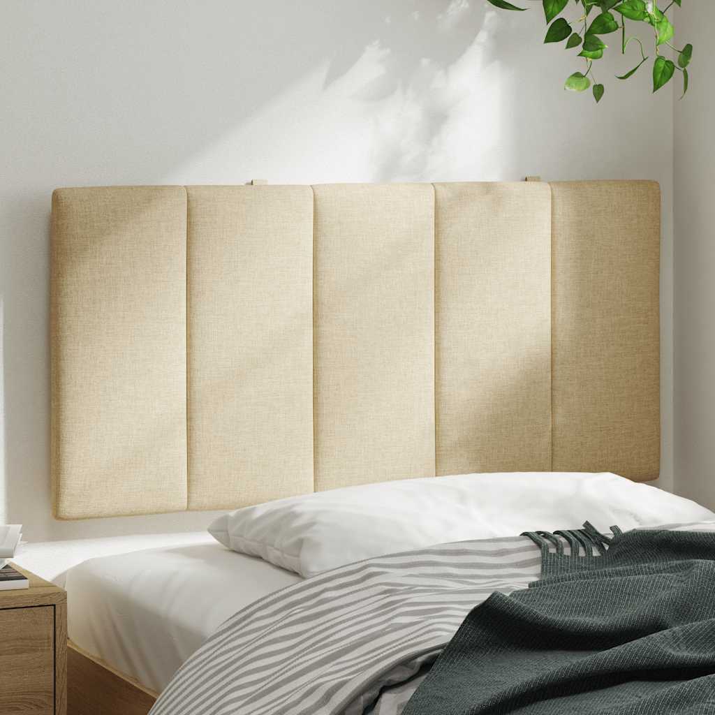 Coussin de tête de lit crème 100 cm tissu - XIOS