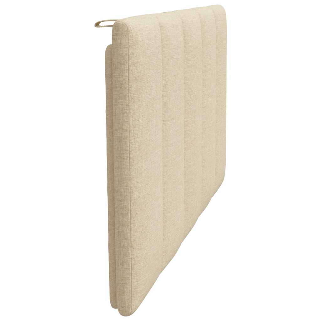 Coussin de tête de lit crème 100 cm tissu - XIOS