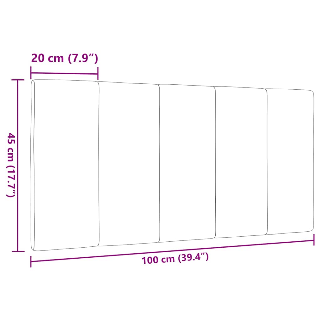 Coussin de tête de lit crème 100 cm tissu - XIOS