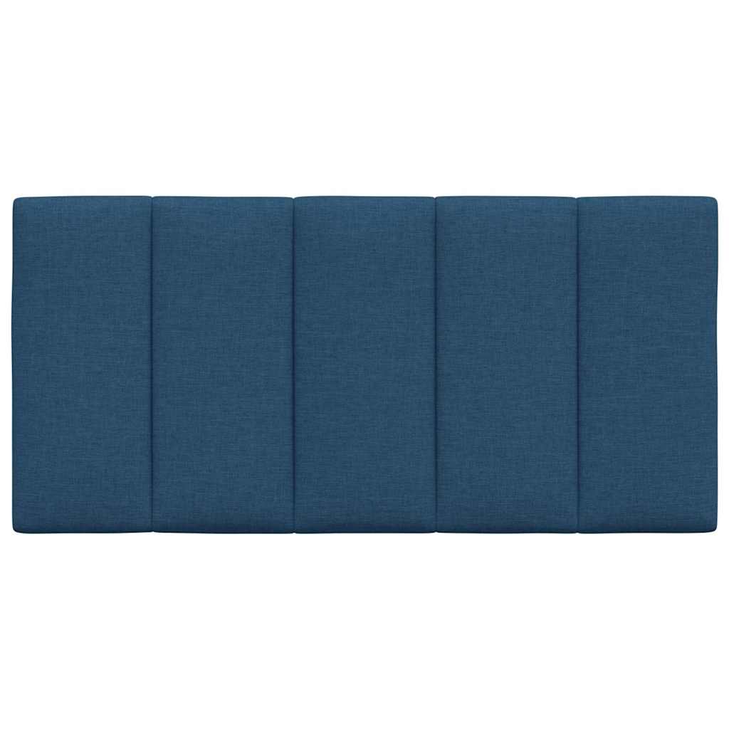 Coussin de tête de lit bleu 100 cm tissu - XIOS