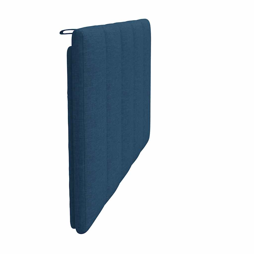 Coussin de tête de lit bleu 100 cm tissu - XIOS