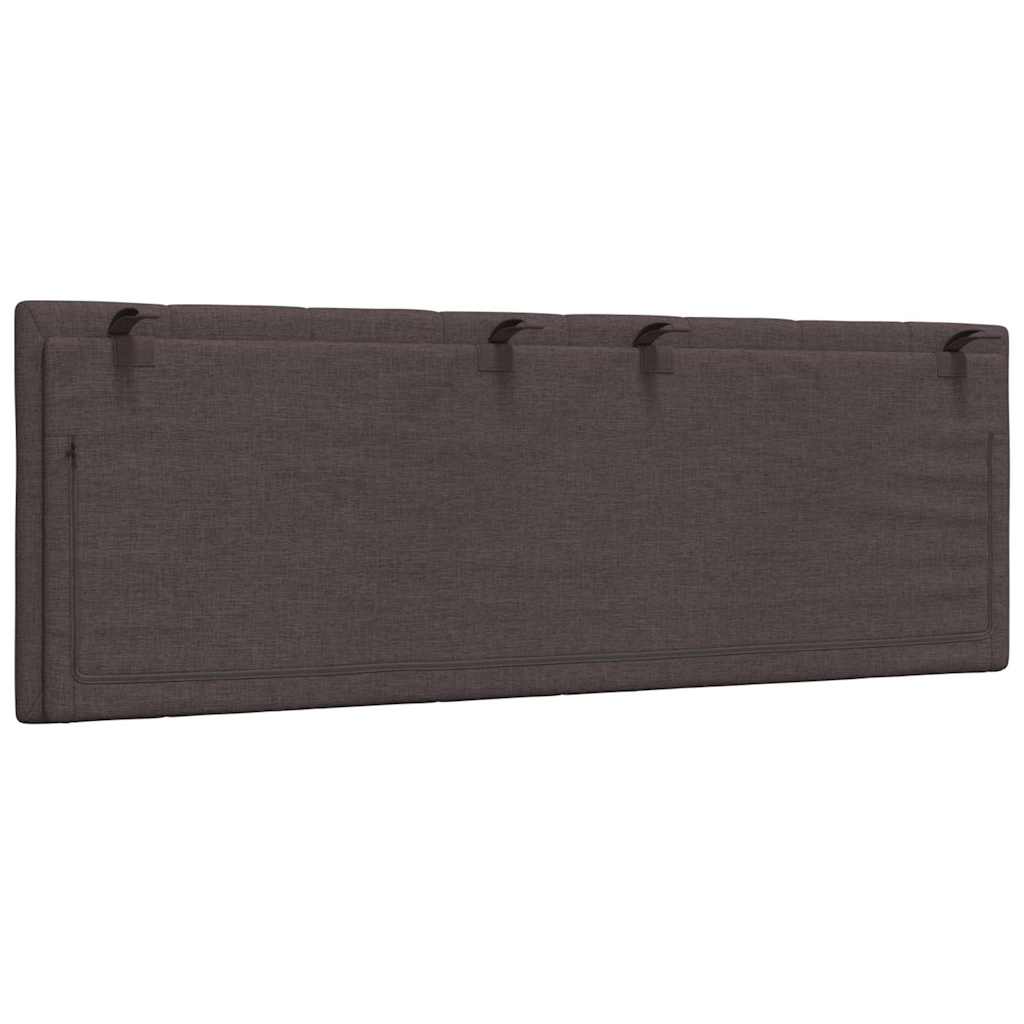 Coussin de tête de lit Hanko marron foncé 140 cm tissu - XIOS