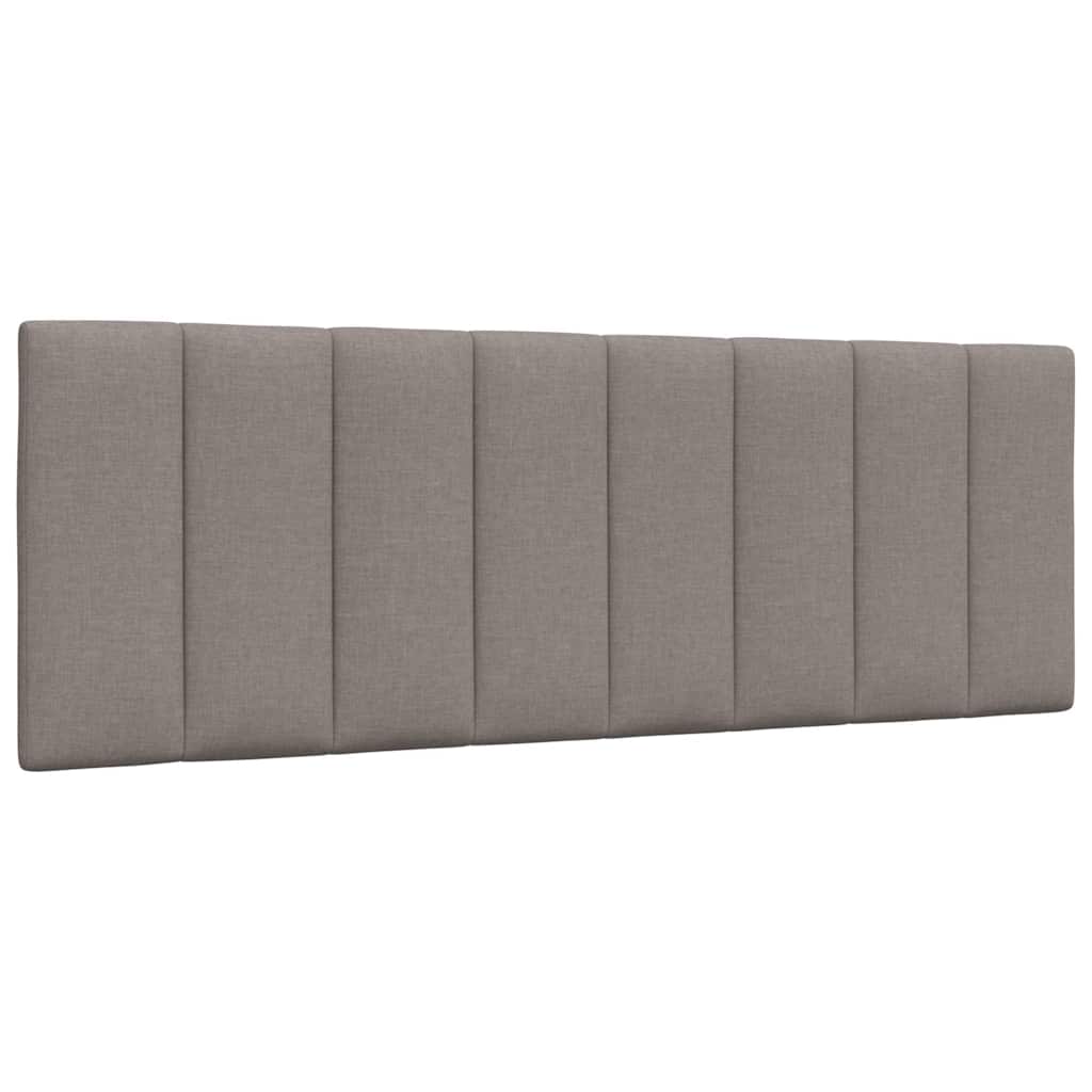 Coussin de tête de lit taupe 140 cm tissu - XIOS